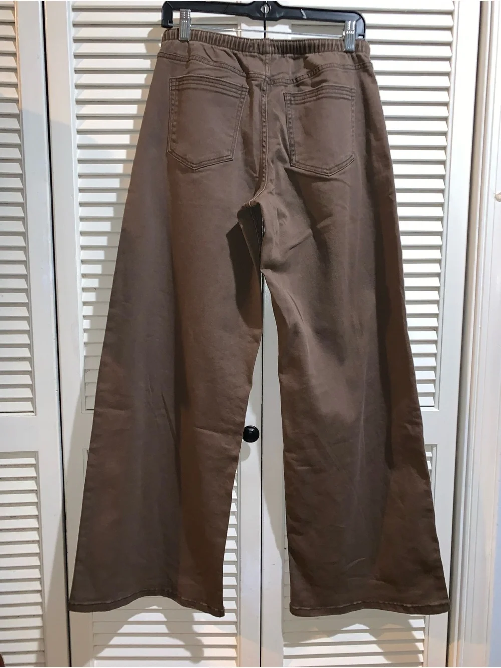 No Boundaries Drawstring Grommet Wide Leg brown jeans Women's Small